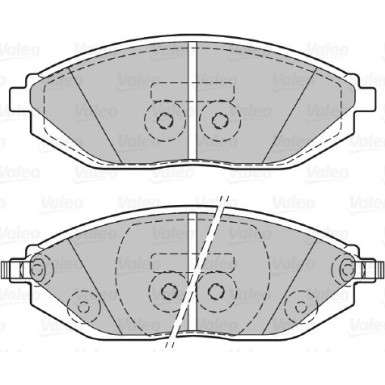 Valeo | Bremsbelagsatz, Scheibenbremse | 601291