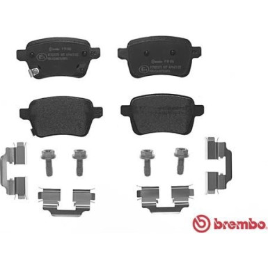 Brembo | Bremsbelagsatz, Scheibenbremse | P 59 086