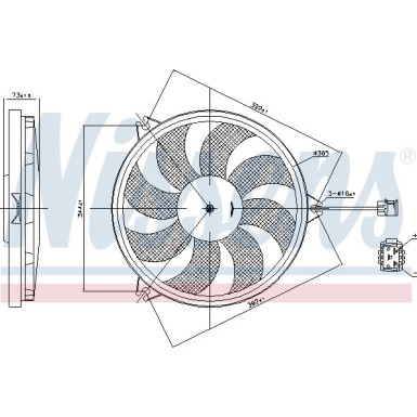 Nissens | Lüfter, Motorkühlung | 85607