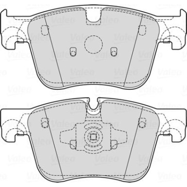 Valeo | Bremsbelagsatz, Scheibenbremse | 601722