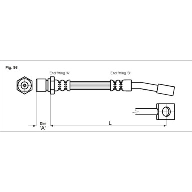 Metzger | Bremsschlauch | 4114679