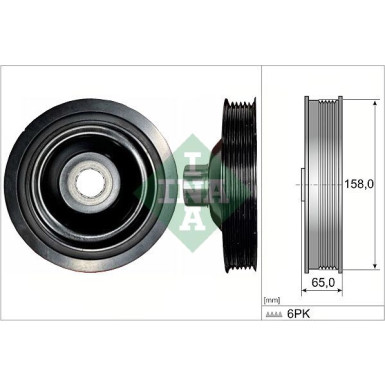 INA | Riemenscheibe, Kurbelwelle | 544 0175 10