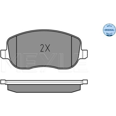 Meyle | Bremsbelagsatz, Scheibenbremse | 025 202 6119/W