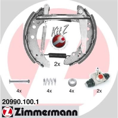 Zimmermann | Bremsbackensatz | 20990.100.1