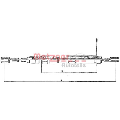 Metzger | Seilzug, Feststellbremse | 10.943