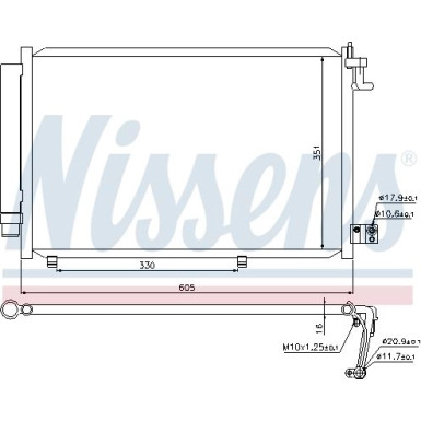 Nissens | Kondensator, Klimaanlage | 940108