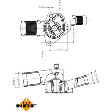 NRF | Thermostat, Kühlmittel | 725009