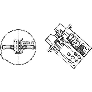 Mahle | Widerstand, Innenraumgebläse | ABR 93 000P