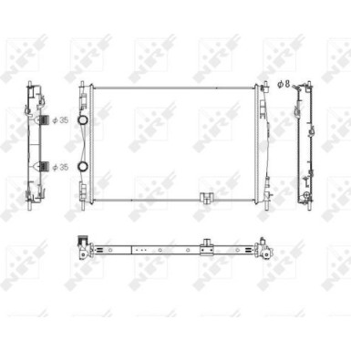 NRF | Kühler, Motorkühlung | 53757