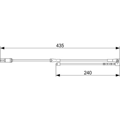 BOSCH | Warnkontakt, Bremsbelagverschleiß | 1 987 473 543