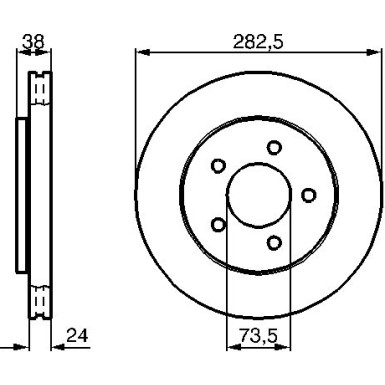 BOSCH | Bremsscheibe | 0 986 478 983