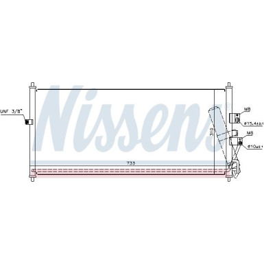 Nissens | Kondensator, Klimaanlage | 94521