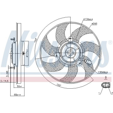 Nissens | Lüfter, Motorkühlung | 85733