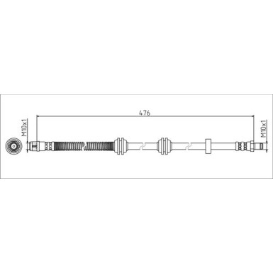 Metzger | Bremsschlauch | 4111788