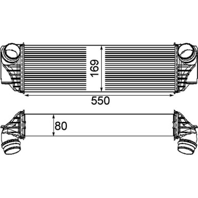 Mahle | Ladeluftkühler | CI 185 000P