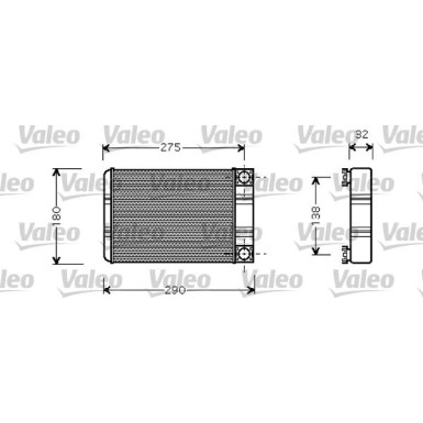 Valeo | Wärmetauscher, Innenraumheizung | 812321