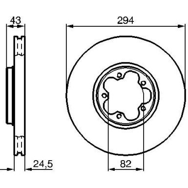 BOSCH | Bremsscheibe | 0 986 479 B29