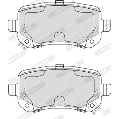 Ferodo | Bremsbelagsatz, Scheibenbremse | FDB4196