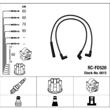 NGK | Zündleitungssatz | 0615