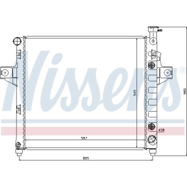 Nissens | Kühler, Motorkühlung | 61010