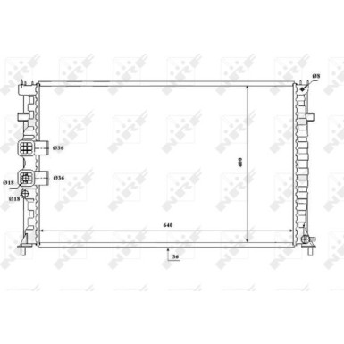 NRF | Kühler, Motorkühlung | 53842