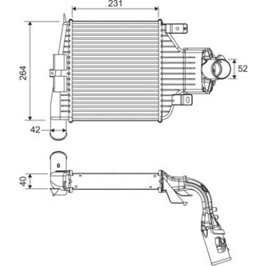 Valeo | Ladeluftkühler | 818395