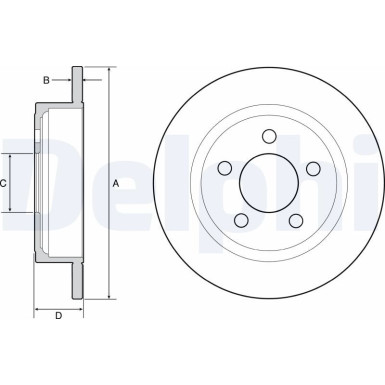 Delphi | Bremsscheibe | BG4648