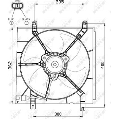 NRF | Lüfter, Motorkühlung | 47526