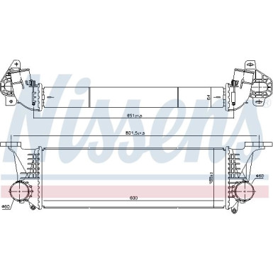Nissens | Ladeluftkühler | 96246