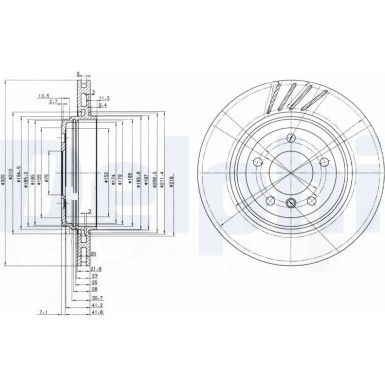 Delphi | Bremsscheibe | BG3831