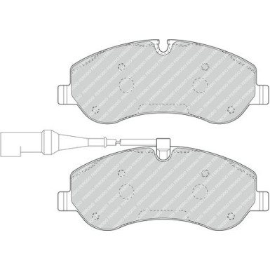 Ferodo | Bremsbelagsatz, Scheibenbremse | FVR4909