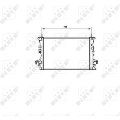 NRF | Kühler, Motorkühlung | 58318