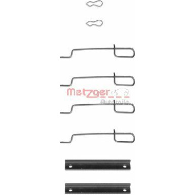 Metzger | Zubehörsatz, Scheibenbremsbelag | 109-0992