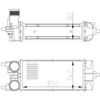 NRF | Ladeluftkühler | 309071