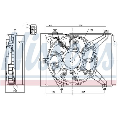 Nissens | Lüfter, Motorkühlung | 85894
