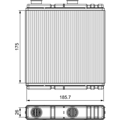 Valeo | Wärmetauscher, Innenraumheizung | 811543