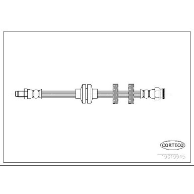 Corteco | Bremsschlauch | 19019945