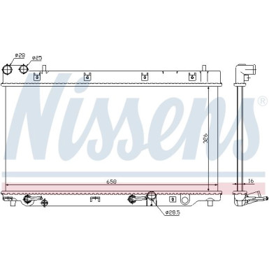 Nissens | Kühler, Motorkühlung | 68098