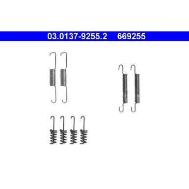 ATE | Zubehörsatz, Feststellbremsbacken | 03.0137-9255.2