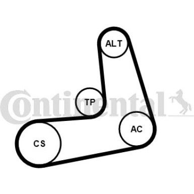 ContiTech | Keilrippenriemensatz | 6PK986K1