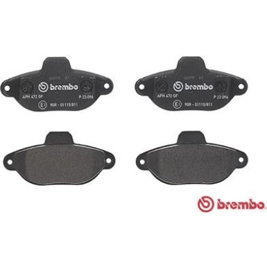 Brembo | Bremsbelagsatz, Scheibenbremse | P 23 096