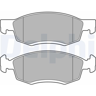 Delphi | Bremsbelagsatz, Scheibenbremse | LP2137