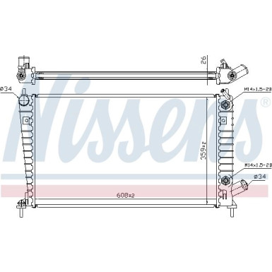 Nissens | Kühler, Motorkühlung | 68001A