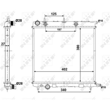 NRF | Kühler, Motorkühlung | 50439