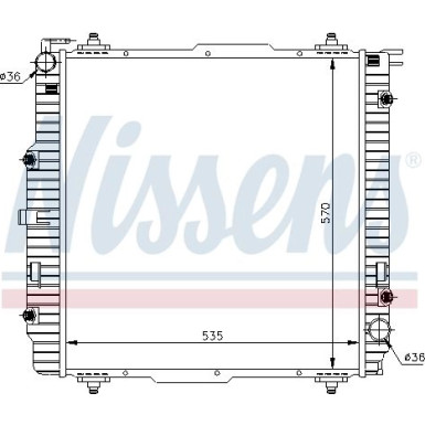 Nissens | Kühler, Motorkühlung | 62599A