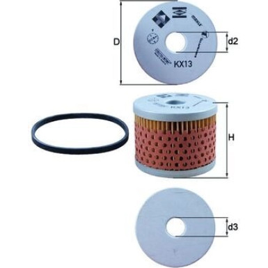 Knecht | Kraftstofffilter | KX 13D