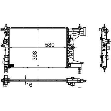 Mahle | Kühler, Motorkühlung | CR 945 000S