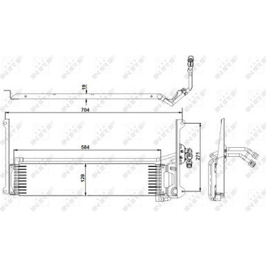 NRF | Ölkühler, Automatikgetriebe | 31360