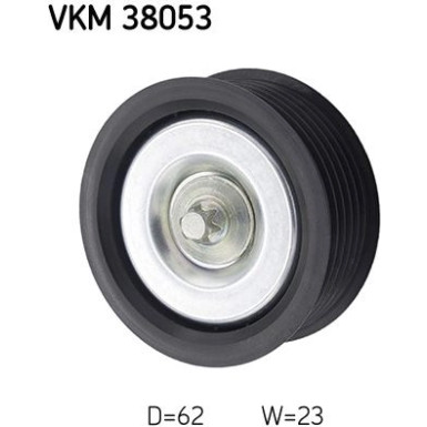 SKF | Umlenk-/Führungsrolle, Keilrippenriemen | VKM 38053