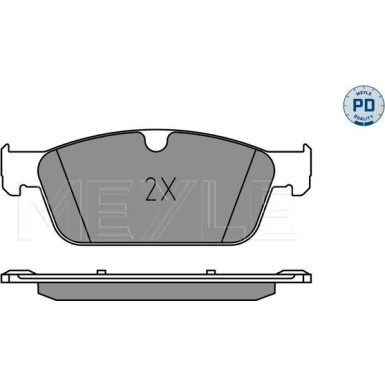 Meyle | Bremsbelagsatz, Scheibenbremse | 025 255 3119/PD